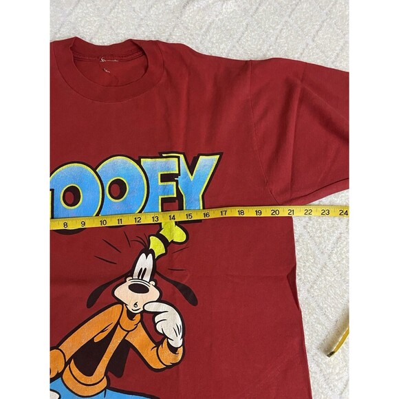 Vintage Disney Goofy Graphic Print Red Shirt Men’s Size Large - Picture 14 of 14
